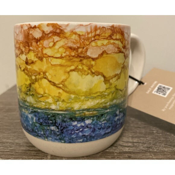 DEMDACO Seaside Horizon at Midday Dale Wayne Artlifting Stoneware Mug Cup NWT - Picture 1 of 11